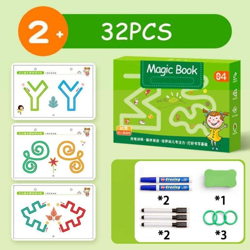 Magic Book – Caderno Infantil para Desenho e Traço que Estimula a Criatividade