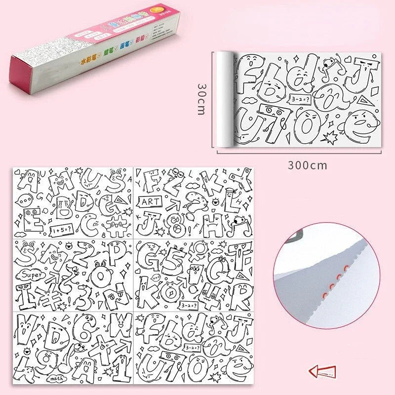 Rolo Gigante de Desenhos – Mais de 5.000 Ilustrações para Colorir, Criar e Se Divertir!