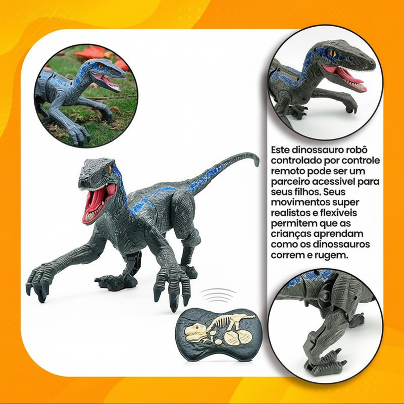 Dinossauro Raptor – Controle Remoto