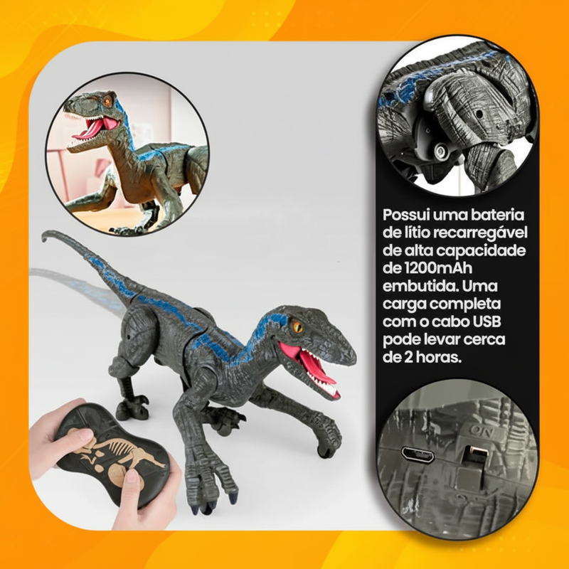 Dinossauro Raptor – Controle Remoto