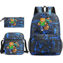 Kit Mochila Escolar e Estojo Minecraft